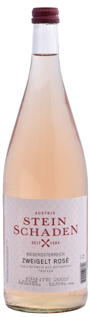 Blauer Zweigelt Rosé trocken 2025 Weinschlössl Steinschaden Kamptal 1,0l.