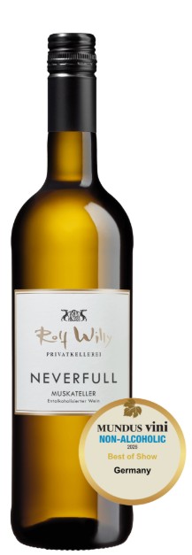 Neverfull Muskateller alkoholfreier Wein. Rolf Willy, Nordheim WG 0,75l.